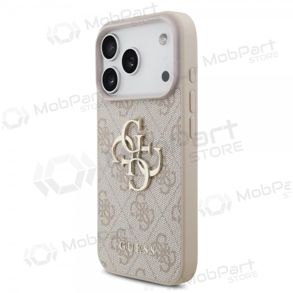 Apple iPhone 17 Pro hülle - Guess PU 4G Metal Logo (rosa)