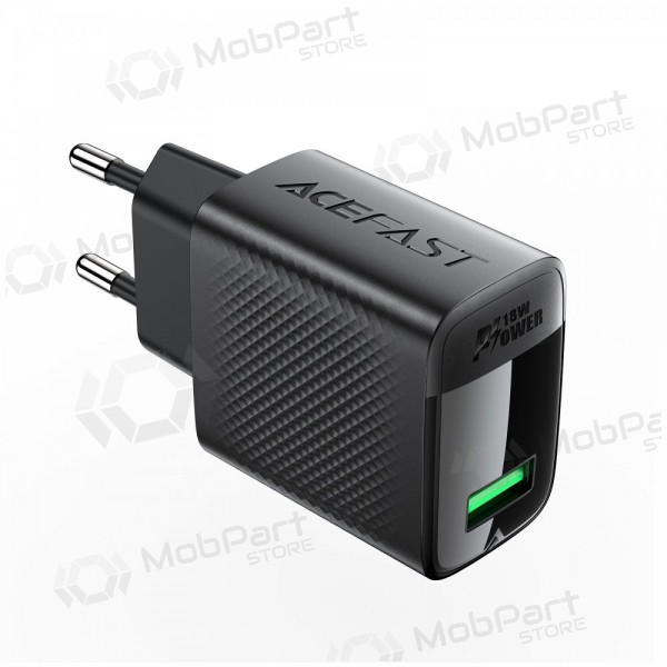 Ladegerät Acefast A90 18W USB-A Schwarz