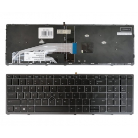 HP ZBook 15 G3, G4, 17 G3, G4 Tastatur (US) (mit Beleuchtung)
