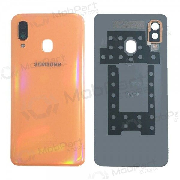 Samsung A405 Galaxy A40 2019 Rückseite Akkudeckel  (Coral Orange) (gebraucht grade B, original)