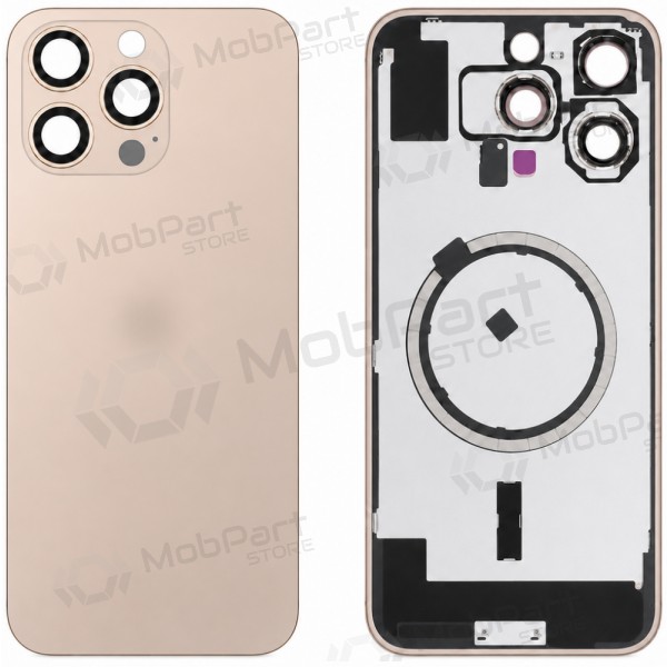 Apple iPhone 16 Pro Max rückseitige Abdeckung (gold) (Premium)
