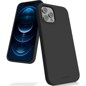 Handyhülle Mercury Silicone Case Apple iPhone 16e Schwarz