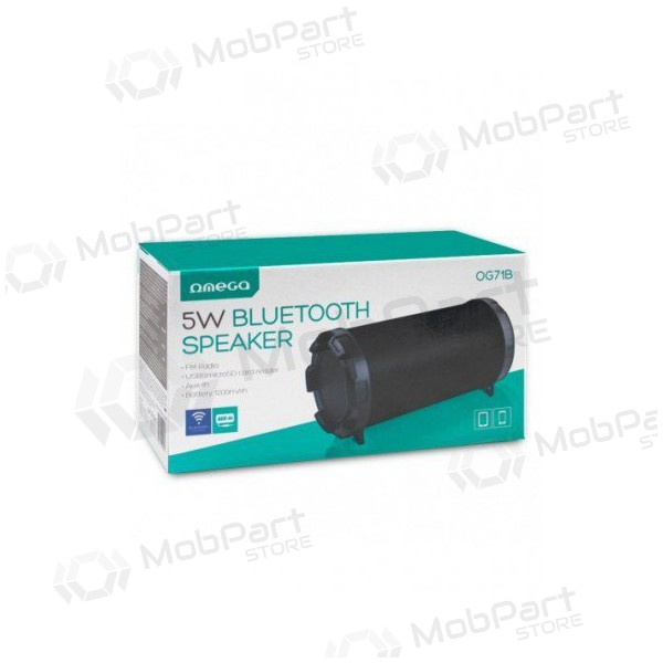Bluetooth tragbarer Lautsprecher OMEGA OG71 BAZOOKA (MicroSD, Freisprecheinrichtung,FM, AUX) (Schwarz) Bluetooth tragbarer Lautsprecher OMEGA OG71 BAZOOKA (MicroSD, Freisprecheinrichtung,FM, AUX) (Schwarz)