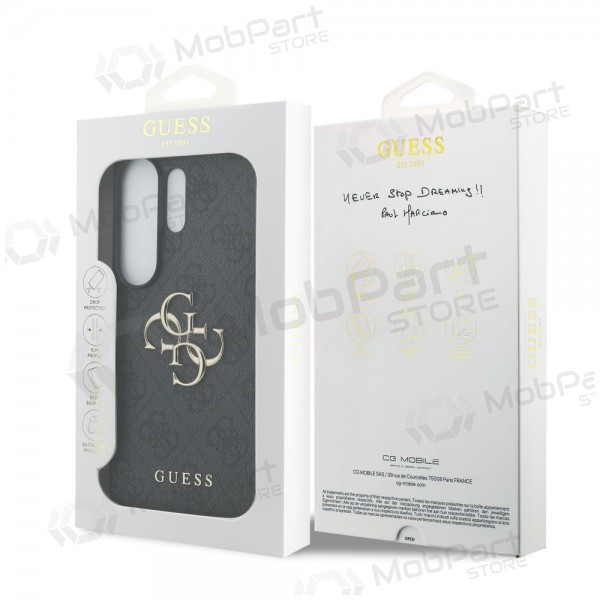 Samsung Galaxy S26 Ultra hülle - Guess PU 4G Metal Logo (grau)