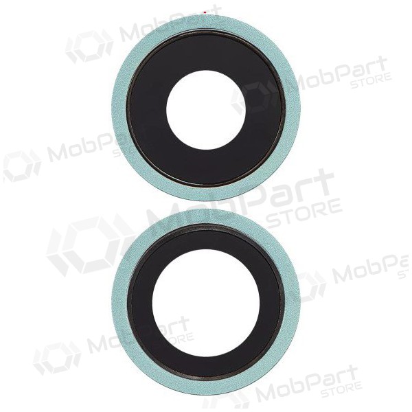 Apple iPhone 11 Kameraglas (2Stck) (Grün) (mit Rahmen)