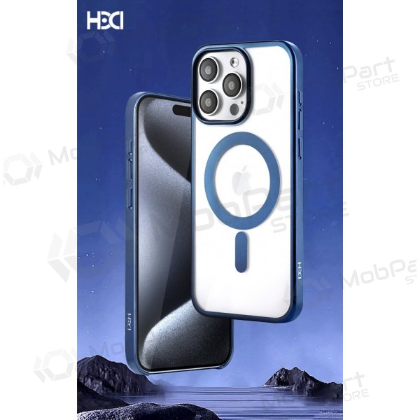 Handyhülle HDD Electro MagSafe Case Apple iPhone 15 Pro Max Blau