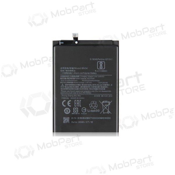 Xiaomi Redmi 9, Redmi Note 9 Batterie, akumuliatorius (BN54) Xiaomi Redmi 9, Redmi Note 9 Batterie, akumuliatorius (BN54)