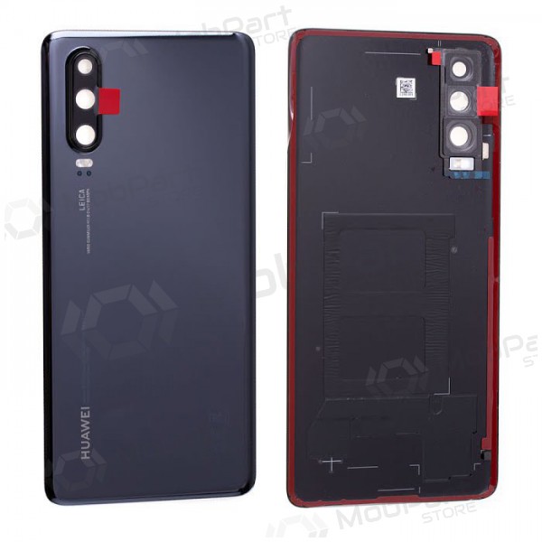 Huawei P30 Rückseite Akkudeckel (Schwarz) (gebraucht grade B, original)