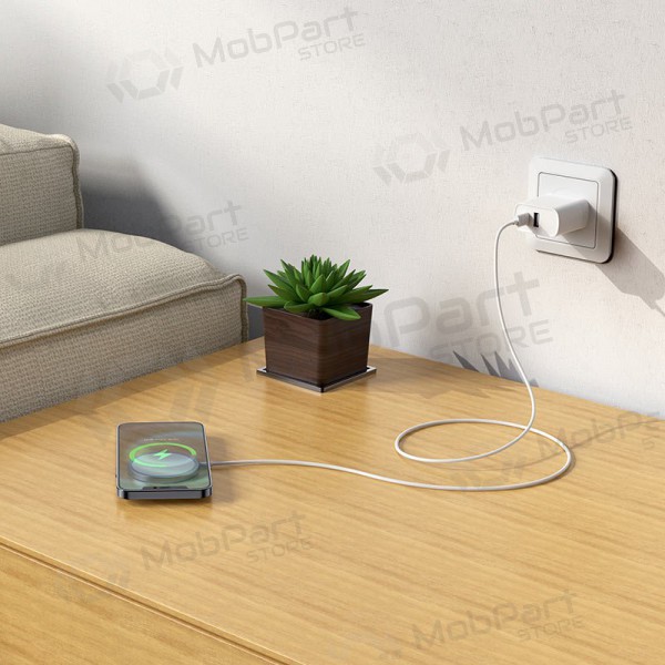 Ladegerät kabellos Borofone BQ9 Pro Original Magnetic (10W) (Silbrig)