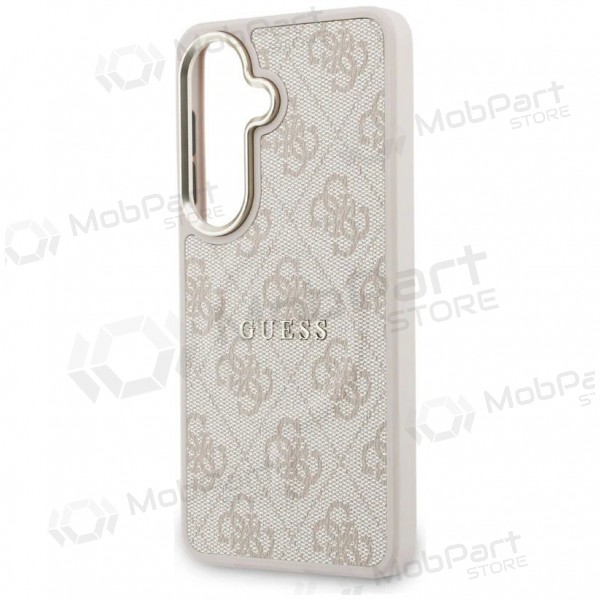 Samsung Galaxy S26 hülle - Guess PU Leather 4G Gold Frame Magnetic (rosa)