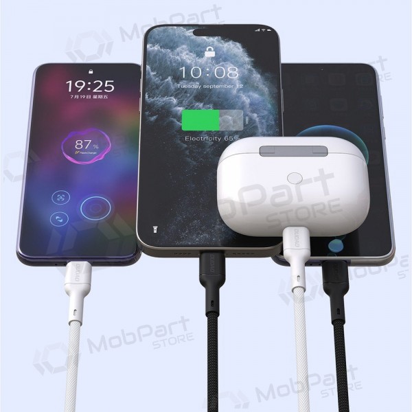 USB-C-Kabel Dudao L9C USB-C auf USB-C 1 m 65 W weiß