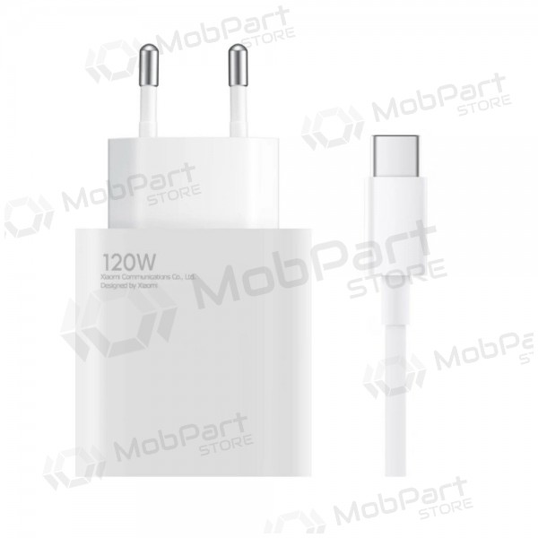 Handyladegerät Xiaomi HyperCharge Combo BHR9462EU 120 w usb-a qc gan weiß