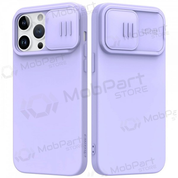 Apple iPhone 15 Plus Handyhülle „Nillkin Silicone“ (šviesiai Violett)
