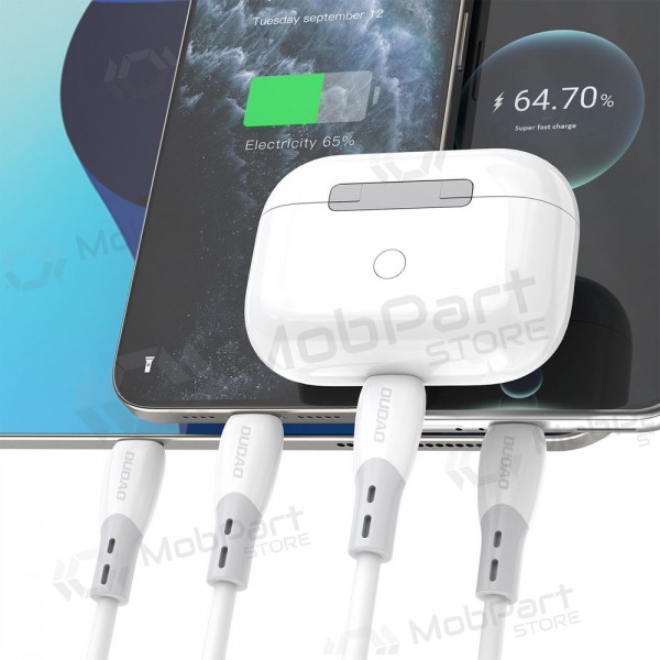 USB-C-Kabel Dudao L25SC USB-C auf USB-C 2 m 60 W weiß
