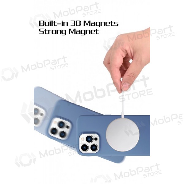 Handyhülle HDD Silicone MagSafe Case Apple iPhone 17 Pro Max tamsiai Grau