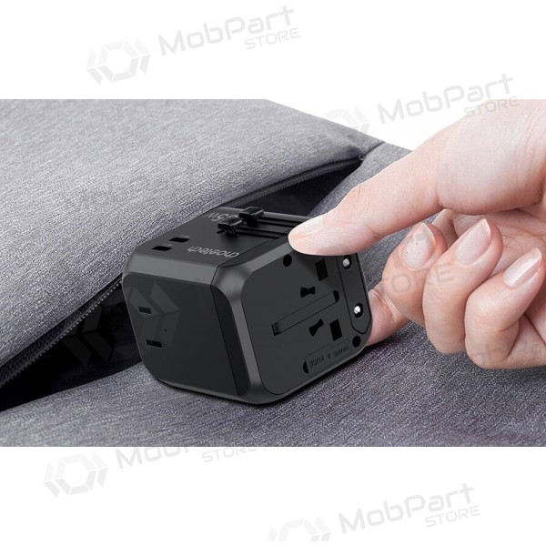 Universal kelioninis Ladegerät Choetech PD5008 30W USB-C/3xUSB-A Schwarz