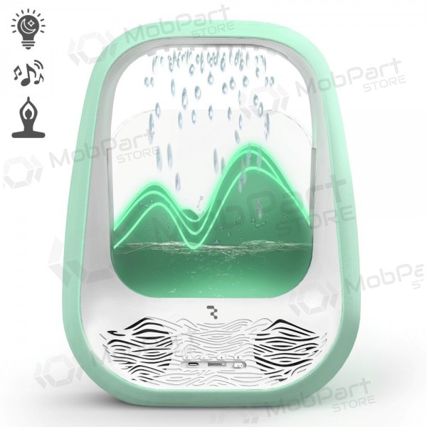 Relax-Bluetooth-Lautsprecher mit RGB-Beleuchtung Relaxing Rain grün