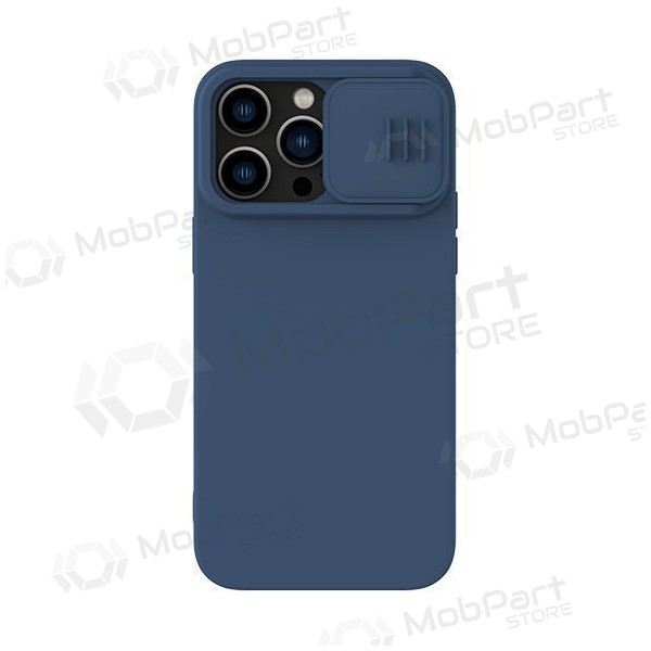 Apple iPhone 15 Plus Handyhülle „Nillkin Silicone“ (Dunkelblau)