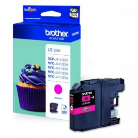 Brother LC 123 (LC123M), Magenta Patrone für Tintenstrahldrucker