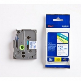 Brother TZe-233 (TZe233) laminiertes Etikettenband 12mm 8m, blau auf weiß
