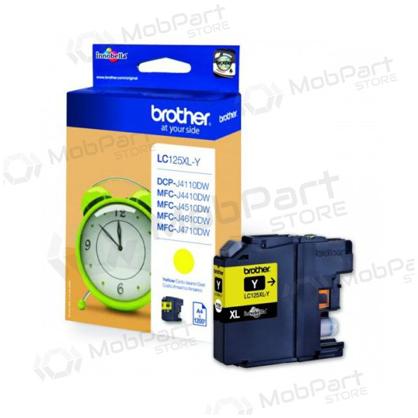 Brother LC 125XL (LC125XLY), gelbe Tintenpatrone für Tintenstrahldrucker