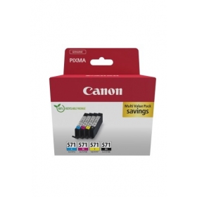 Canon CLI-571 (0386C008) Tintenpatronen-Set, C/M/Y/BK