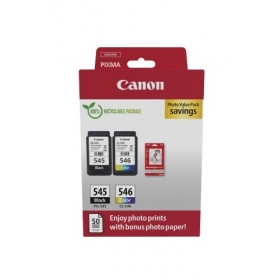 Canon PG-545/CL-546 (8287B008) Tintenpatronen-Set, BK/CMY