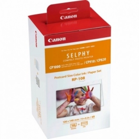 Canon RP-108 Colour (8568B001) Tintenpatrone + 100x148mm Papier (108 Blatt)