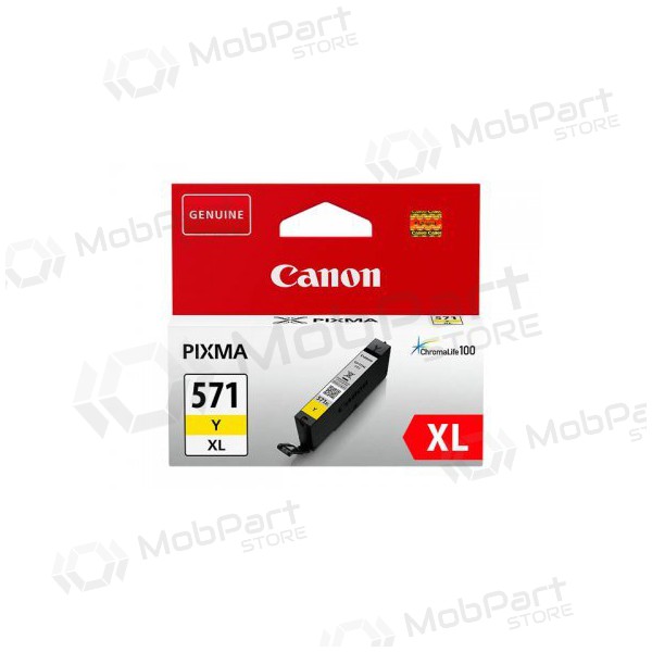 Canon CLI-571XLY (0334C001), gelbe Tintenpatrone für Tintenstrahldrucker, 715 Seiten
