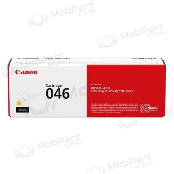 Canon CRG 046 (1247C002), gelbe Tonerkartusche für Laserdrucker, 2.300 Seiten.