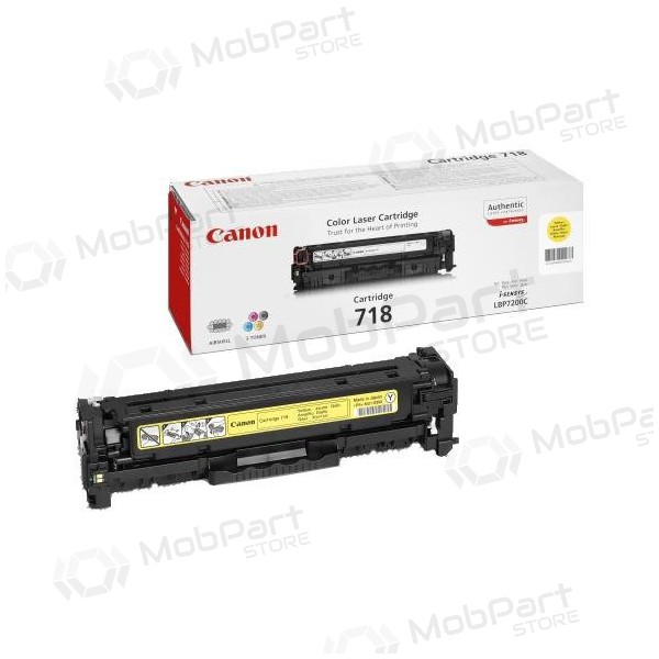 Canon CRG 718 (2659B002) gelbe Kartusche für Laserdrucker, 2900 Seiten