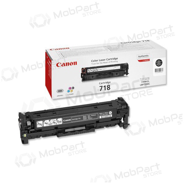 Canon CRG 718 (2662B002) schwarze Kassette für Laserdrucker, 3400 Seiten