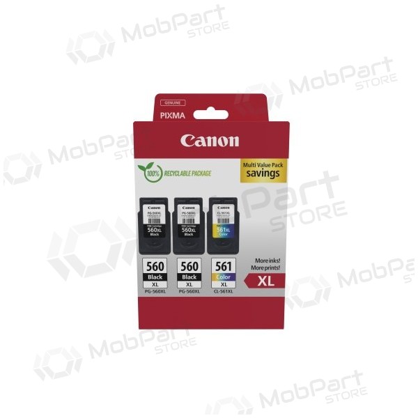Canon PG-560XL/CL-561XL (3712C009) Tintenpatronen-Set, BK/CMY
