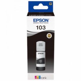 Epson 103 EcoTank (C13T00S14A), schwarze Patrone für Tintenstrahldrucker, 65 ml
