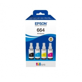 Epson 664 EcoTank (C13T66464A) Tintenflaschen-Set, CMYK