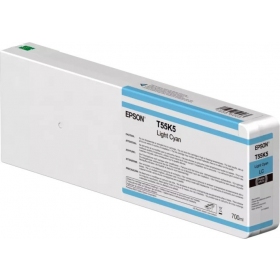Epson T55K5 (C13T55K500) 700 ml Tintenpatrone, Hellcyan