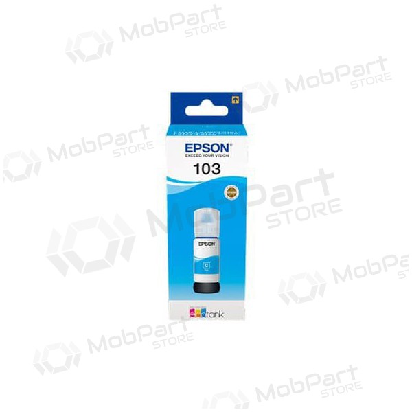 Epson 103 EcoTank (C13T00S24A), Cyan Tintenpatrone für Tintenstrahldrucker, 65 ml