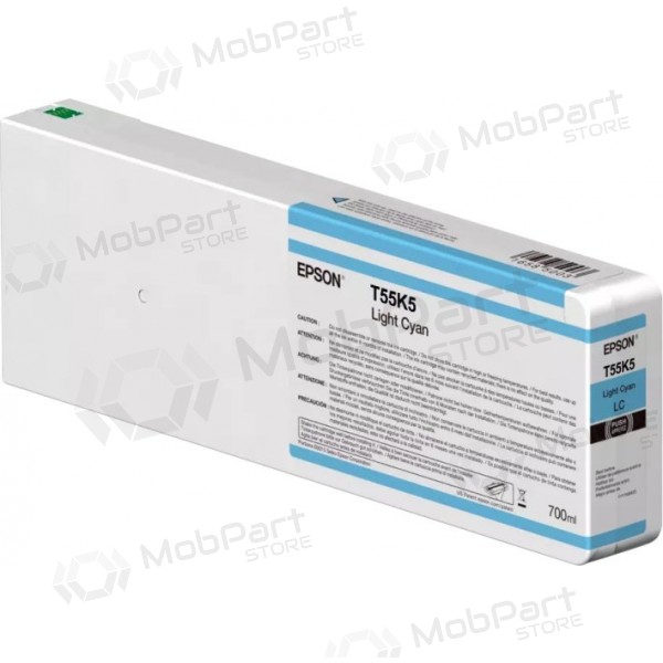 Epson T55K5 (C13T55K500) 700 ml Tintenpatrone, Hellcyan