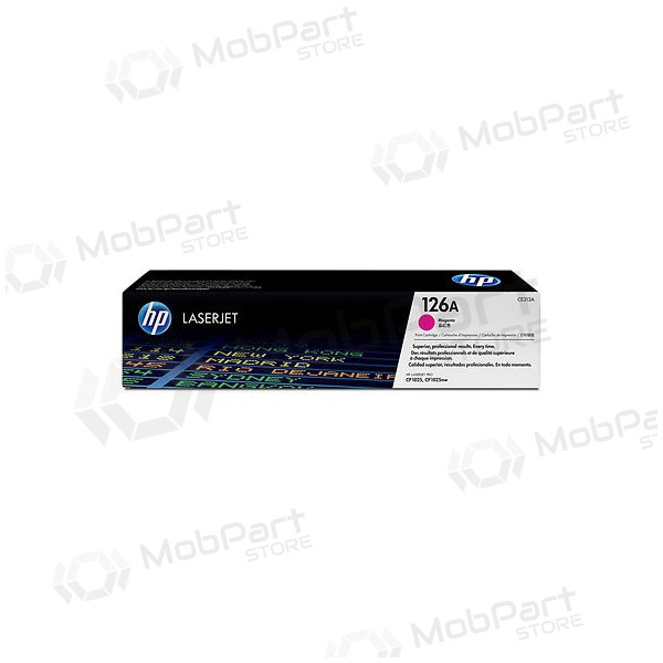 HP 126A (- CE313A), Magenta Tonerpatrone für Laserdrucker, 1000 Seiten.