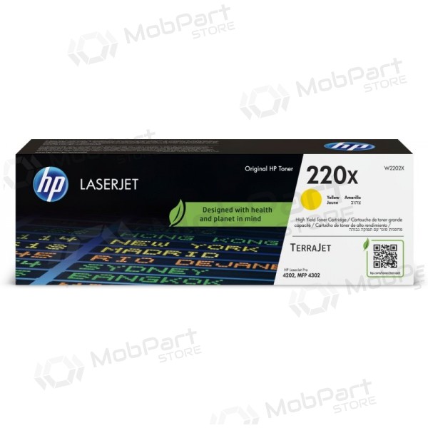 HP 220X (W2202X) Laserkartusche, Gelb