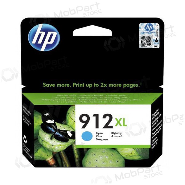 HP (3YL81AE, 912XL), Cyan Inkjet-Patrone, 825 Seiten