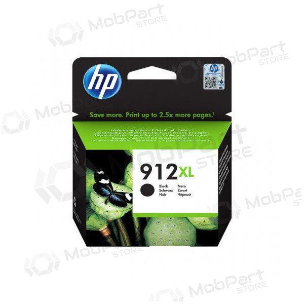 HP (3YL84AE, 912XL), schwarze Tintenpatrone für Tintenstrahldrucker, 825 Seiten.