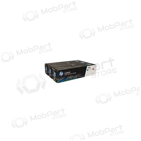 HP Nr.126A Patronen-Set (CF341A) (CE311+CE312+CE313), Cyan, Magenta, Gelb Patrone für Laserdrucker, 1000 Seiten