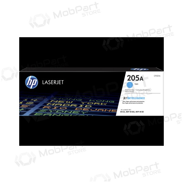 HP 205A (CF531A), Cyan Tonerkartusche für Laserdrucker, 900 Seiten.