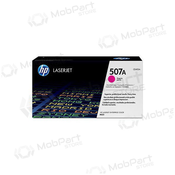 HP No.507A (CE403A),  Patrone für Laserdrucker, 6000 seiten.