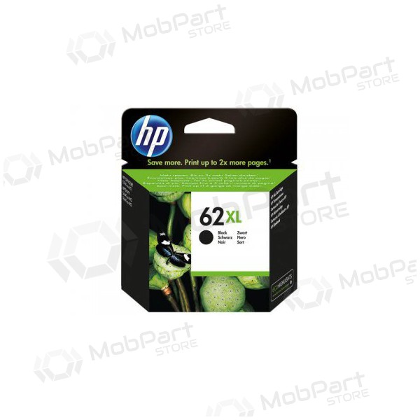 HP No.62XL (C2P05AE), Schwarz Patrone für Tintenstrahldrucker, 600 seiten.