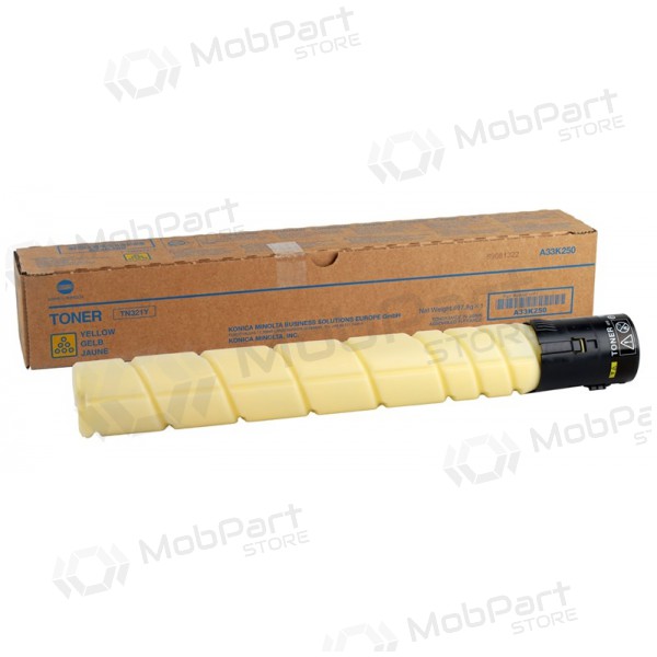 Konica-Minolta TN-321 (A33K250), gelbe Kassette für Laserdrucker, 25000 Seiten