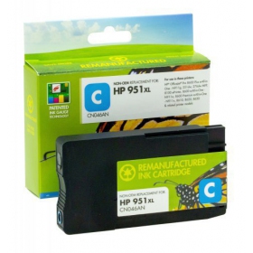 Nicht-originale Static Control HP 951XL (CN046AE) Patrone mit neuem Chip, Cyan für Laserdrucker, 1500 Seiten