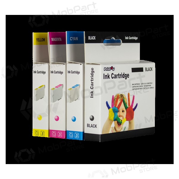 Neoriginal Print4U Canon CLI-521BK (2933B001), Schwarz Patrone für Tintenstrahldrucker, 1250 seiten.