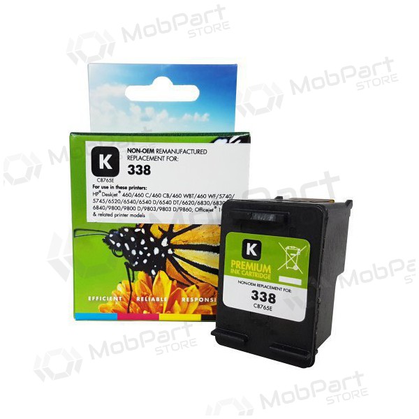Neoriginal Static Control HP 338 (C8765EE), Schwarz Patrone für Tintenstrahldrucker, 480 seiten.